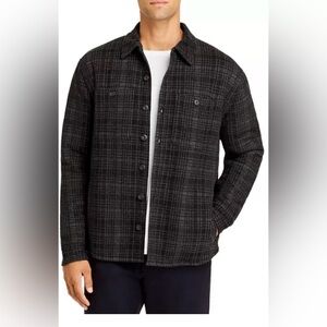 NWOT Vince Plaid Sherpa Shirt Jacket SIZE M
